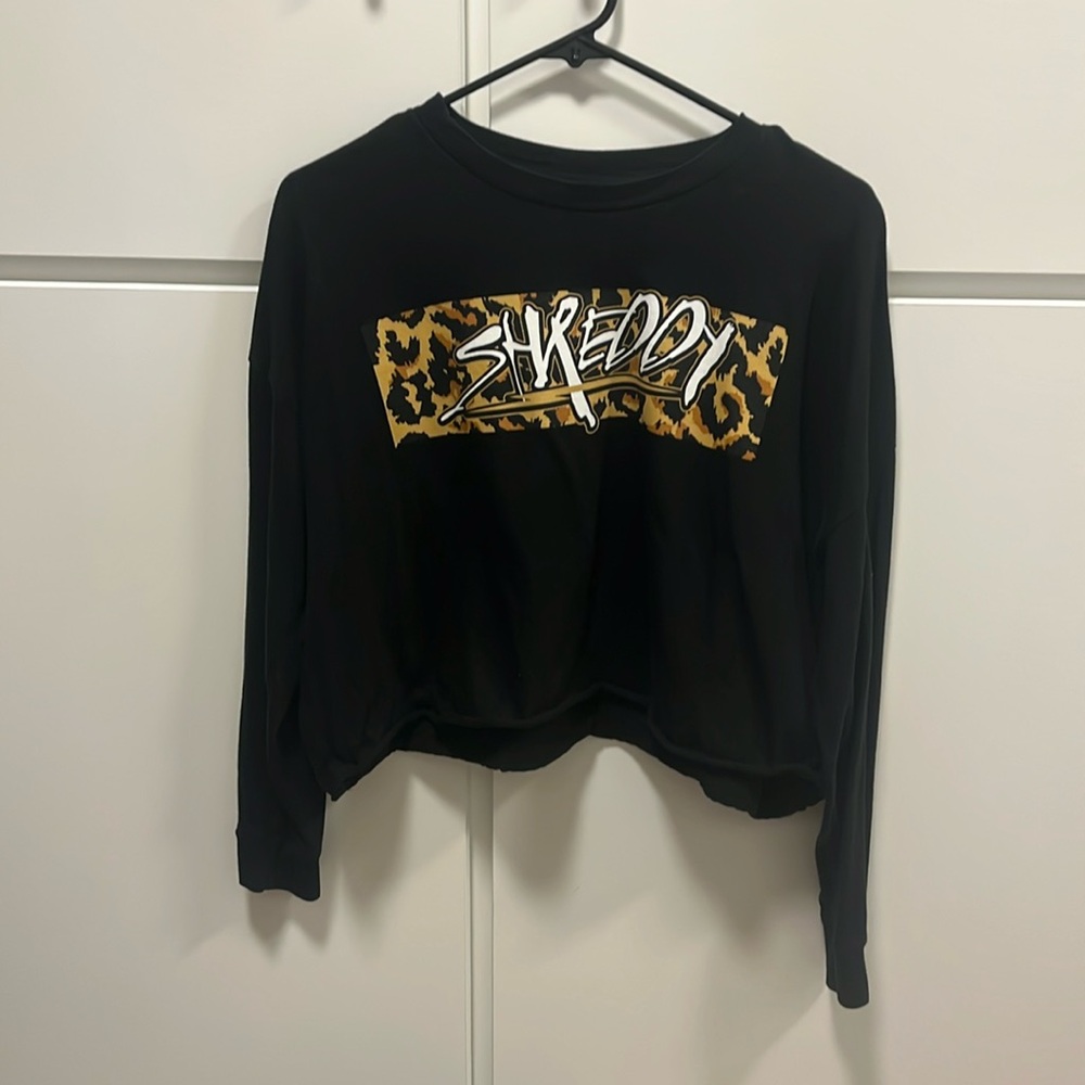 Shrewd till your dead Cropped long sleeve shirt